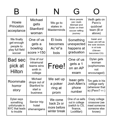 El Bois Bingo 2: Electric Boogaloo Bingo Card