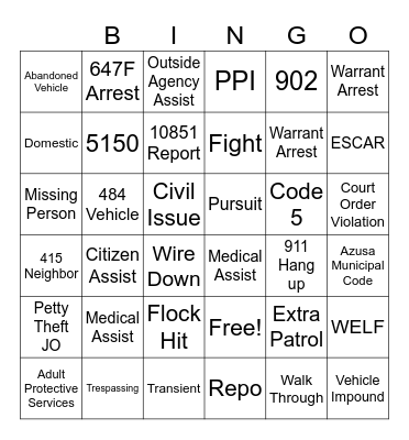 Dispatch Appreciation 2024 Bingo Card
