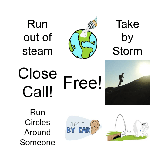 Idioms Bingo Card