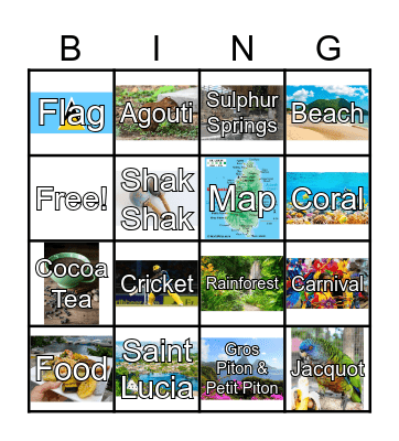 Saint Lucia Bingo Card
