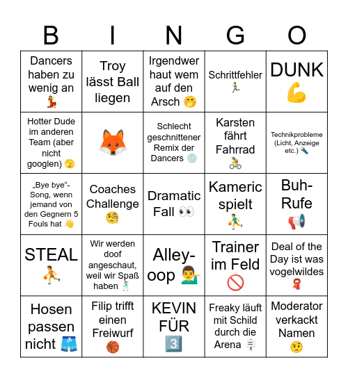 Get‘cha Head In The Game 🏀 Bingo Card