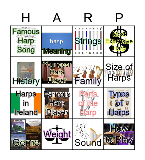 Facts about the Harp Bingo Card
