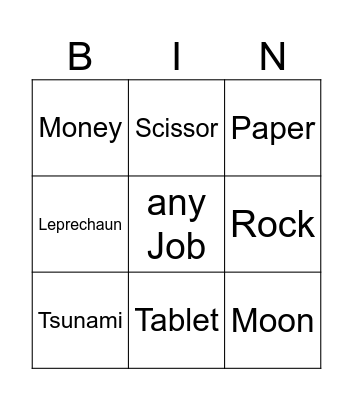 Cook-off! Bingo Card