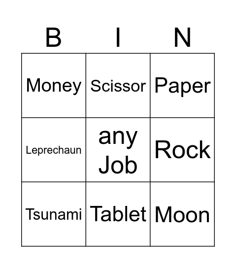 Cook-off! Bingo Card