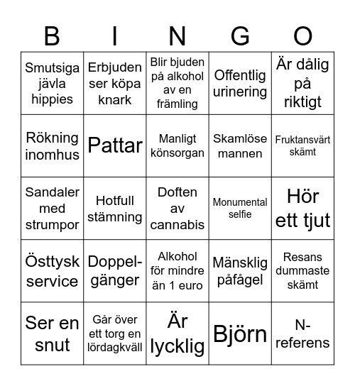 Berlinbanko Bingo Card