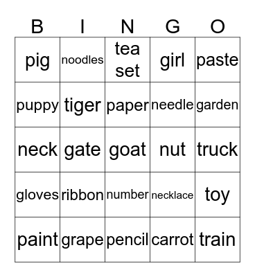 Bingo Card