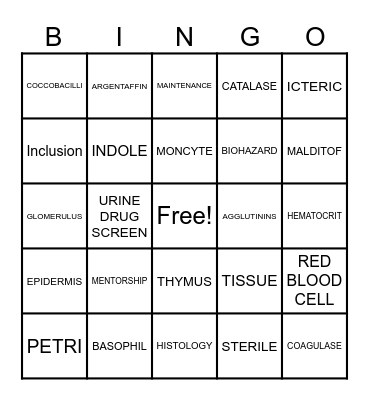 Lab Week Bingo Card