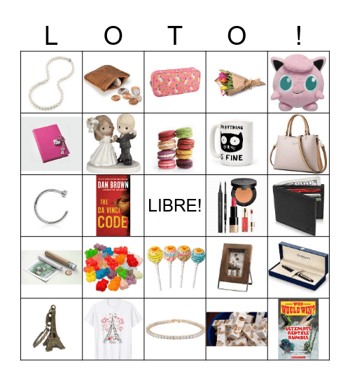 Shopping for Gifts ALL GIFTS Bingo Card