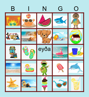 Sumarbingó Bingo Card