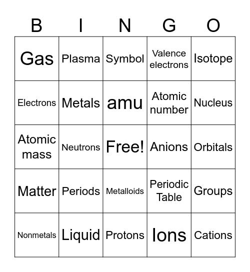 Bingo Card
