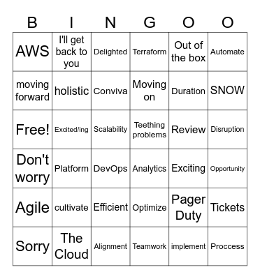 Earth Wind & Fire Bingo Card