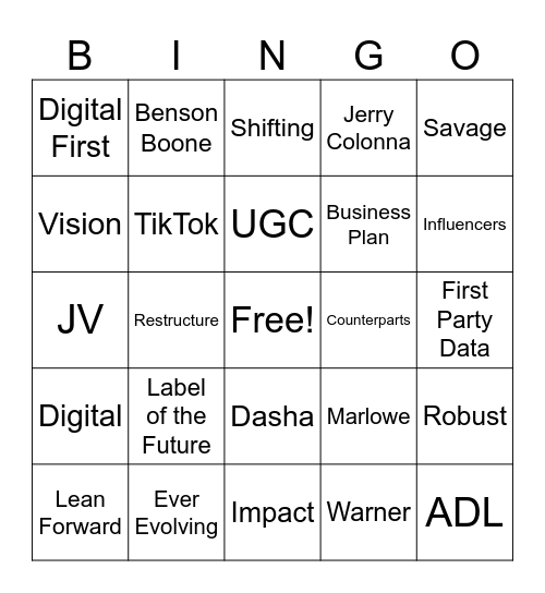 April 2024 All-Staff Bingo Card