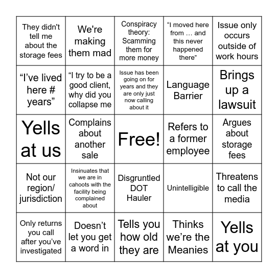 2024 Ritchie Bros BINGO Card