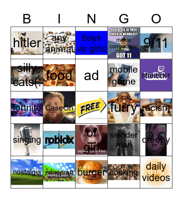 youtube shorts bingo Card