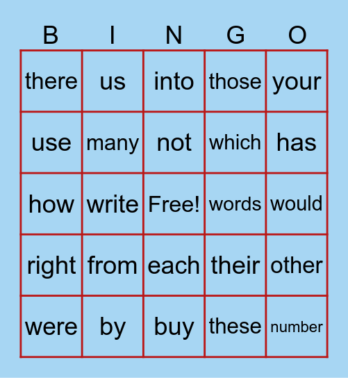 Anna #1 Bingo Card