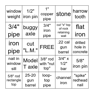 Jim Fleming Bingo Card