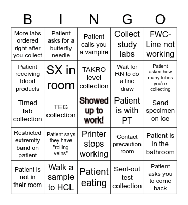 Lab Week 2024 Bingo Card