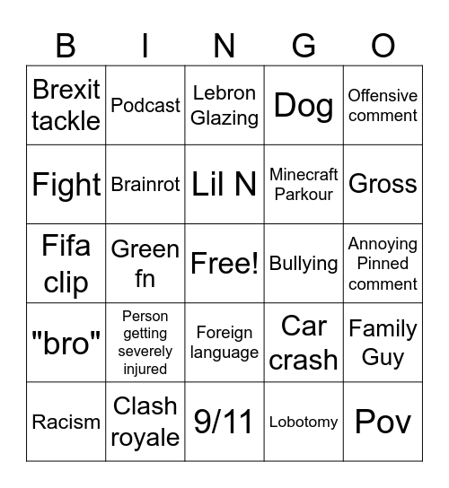 ` Bingo Card