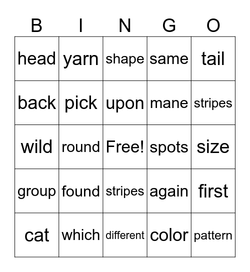 Unit 30 Bingo Card