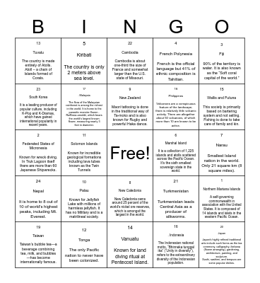 AAPI Month Bingo Card
