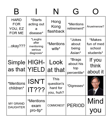 LUI BINGO - NEURO REVIEW 2023 Bingo Card