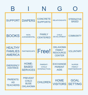 Parent Promise BINGO Card