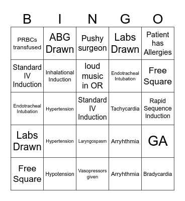 SIM WARS BINGO Card