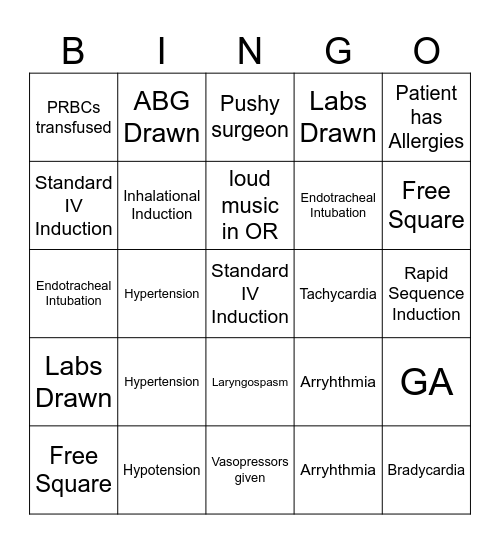 SIM WARS BINGO Card