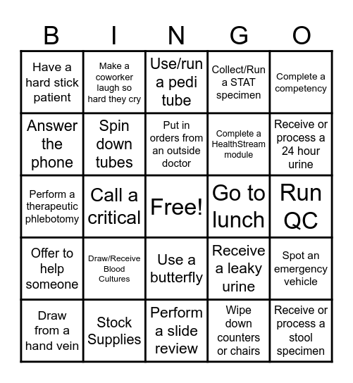 Lab Week 2024 Bingo Card