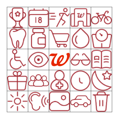 Walgreens Take Your Kids To Work Day Bingo Card