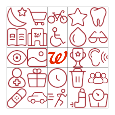 Walgreens Take Your Kids To Work Day Bingo Card