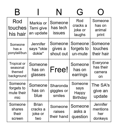 ESC ALL STAFF BINGO Card