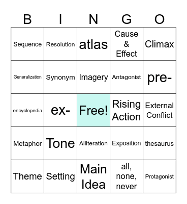 SOL Bingo! Bingo Card