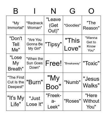 The Year is 2004 Bingo Card