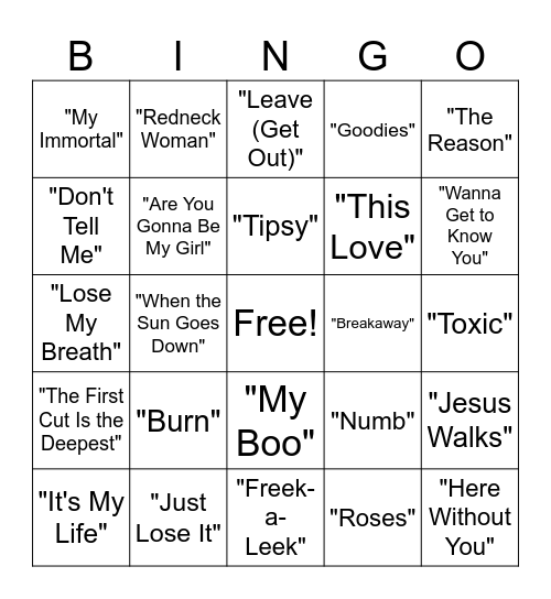 The Year is 2004 Bingo Card