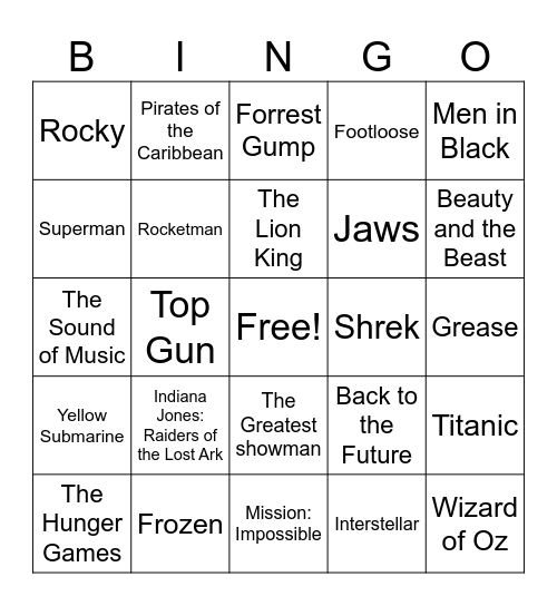 Beats Bingo Card