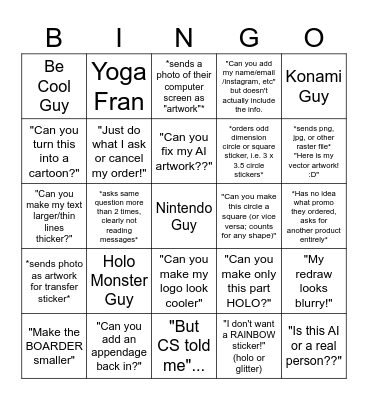 BINGO Card