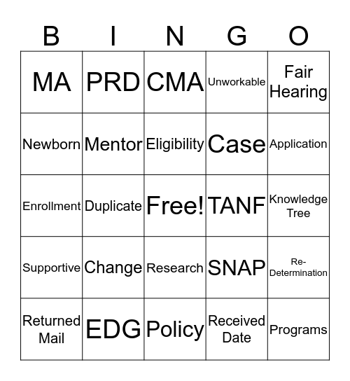 MAXIMUS Loteria Bingo Card