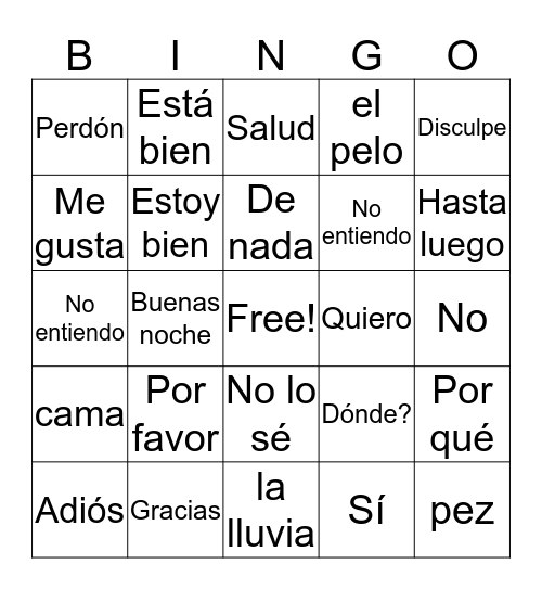 CUBA Bingo Card