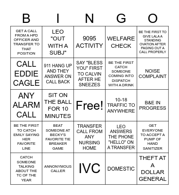 TC WEEK DISPATCH BINGO Card