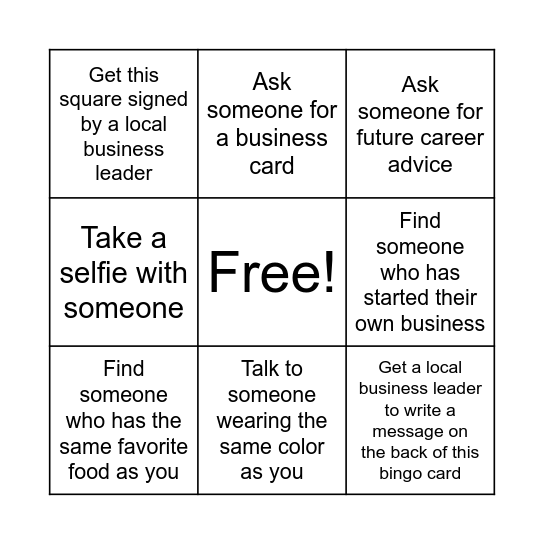 2024 Embrace Race Networking Bingo Card