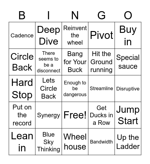 Bengo Bingo Card