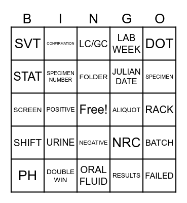 LAB WEEK Bingo Card