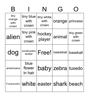 Duck Bingo Card