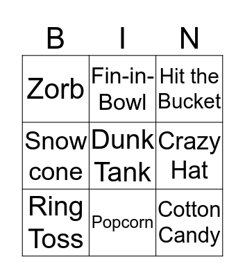 Creation 25 Years Bingo Card