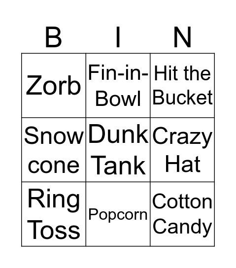 Creation 25 Years Bingo Card