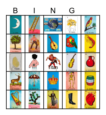 Lotería Bingo Card