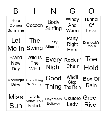 Vinyl Bingo - April Edition Bingo Card