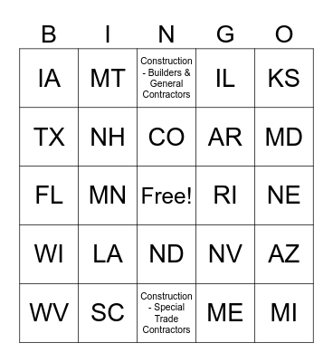 BINDO Bingo Card