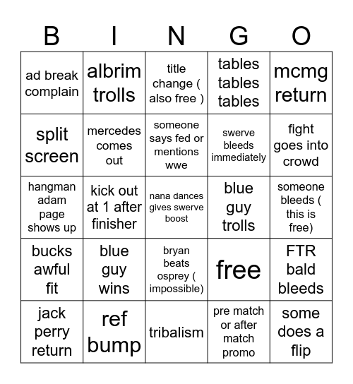 dynasty Bingo Card